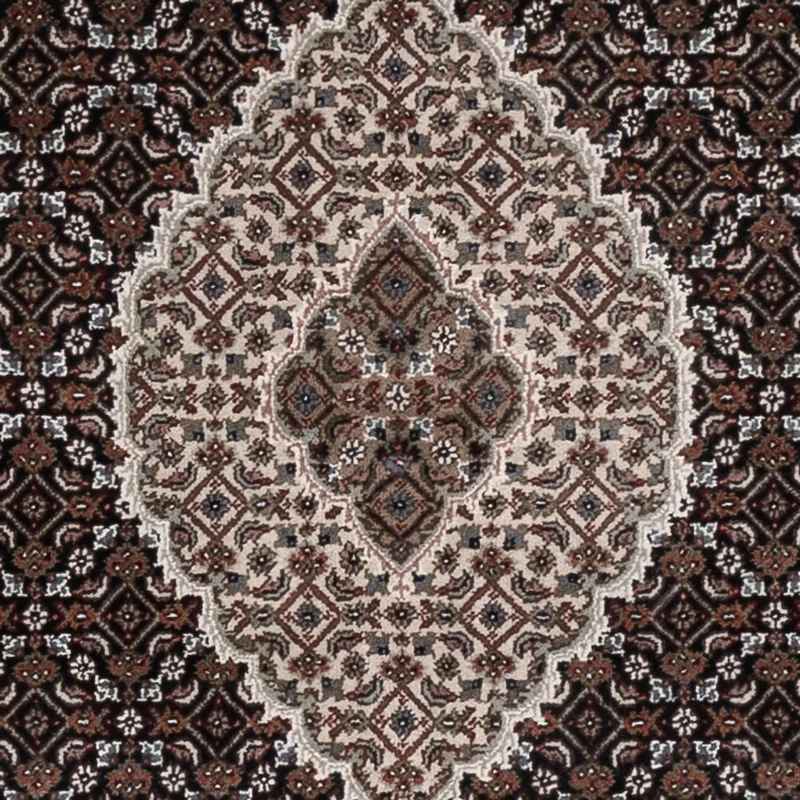 Indo Täbriz Teppich 120x184cm - Orientteppich - dunkelbeige
