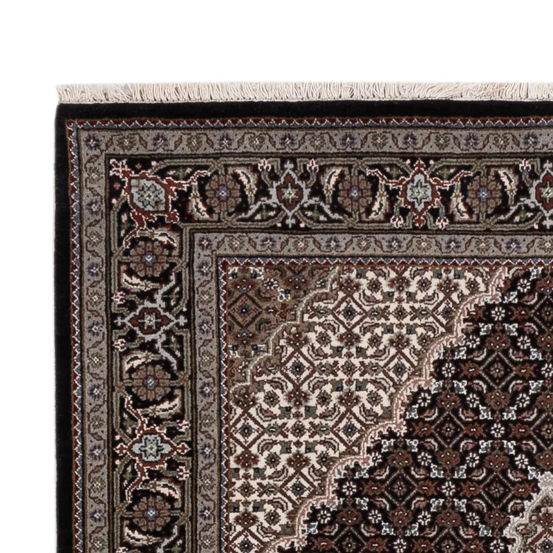 Indo Täbriz Teppich 120x184cm - Orientteppich - dunkelbeige