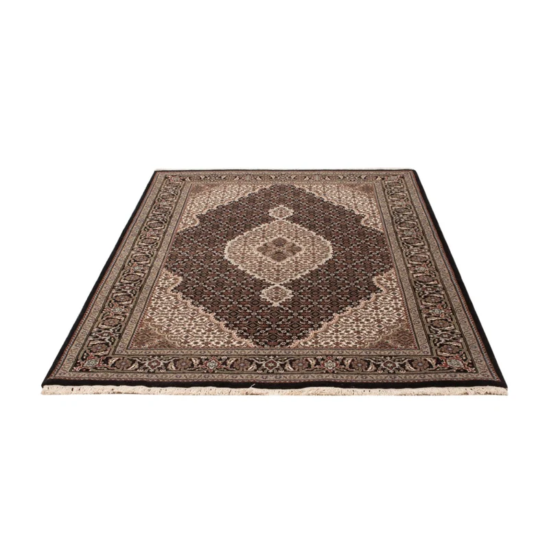 Indo Täbriz Teppich 120x184cm - Orientteppich - dunkelbeige
