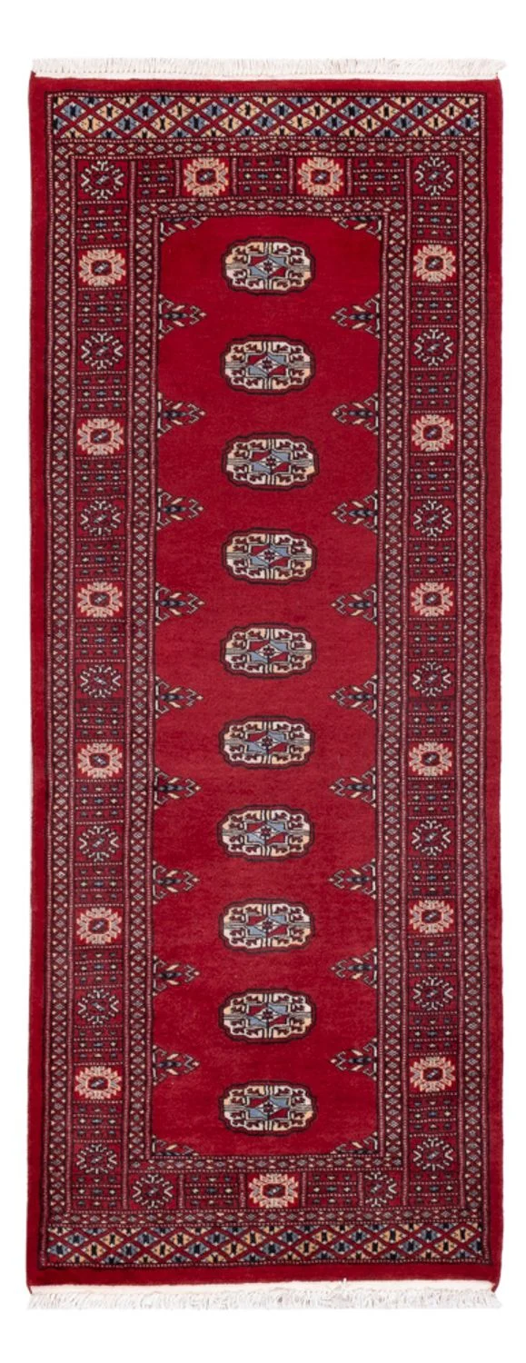 Pakistan Teppich 80x203cm - Orientteppich - rot