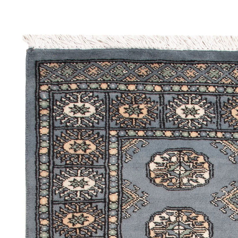 Pakistan Teppich 96x160cm - Orientteppich - hellblau