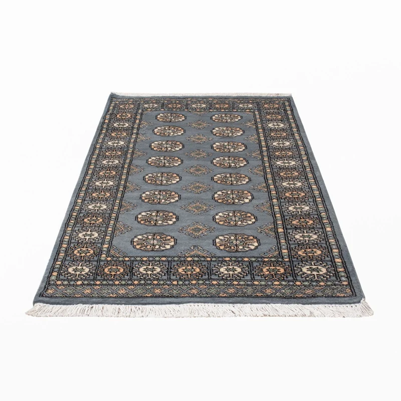 Pakistan Teppich 96x160cm - Orientteppich - hellblau