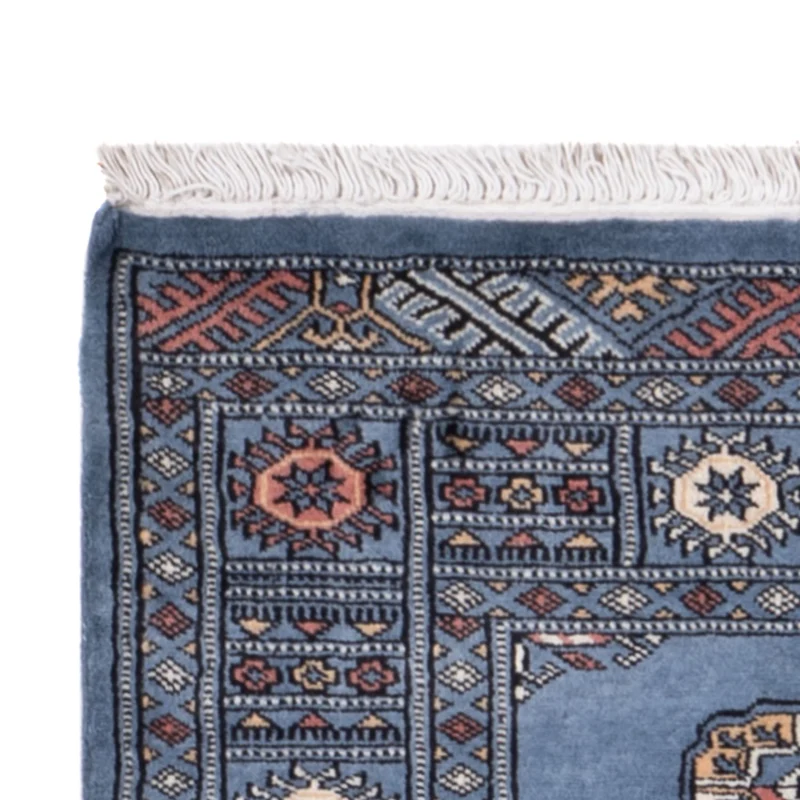Pakistan Teppich 80x199cm - Orientteppich - blau