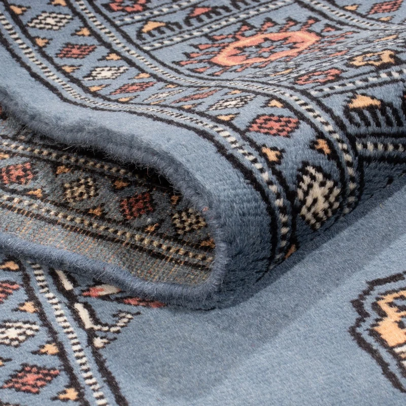 Pakistan Teppich 80x199cm - Orientteppich - blau