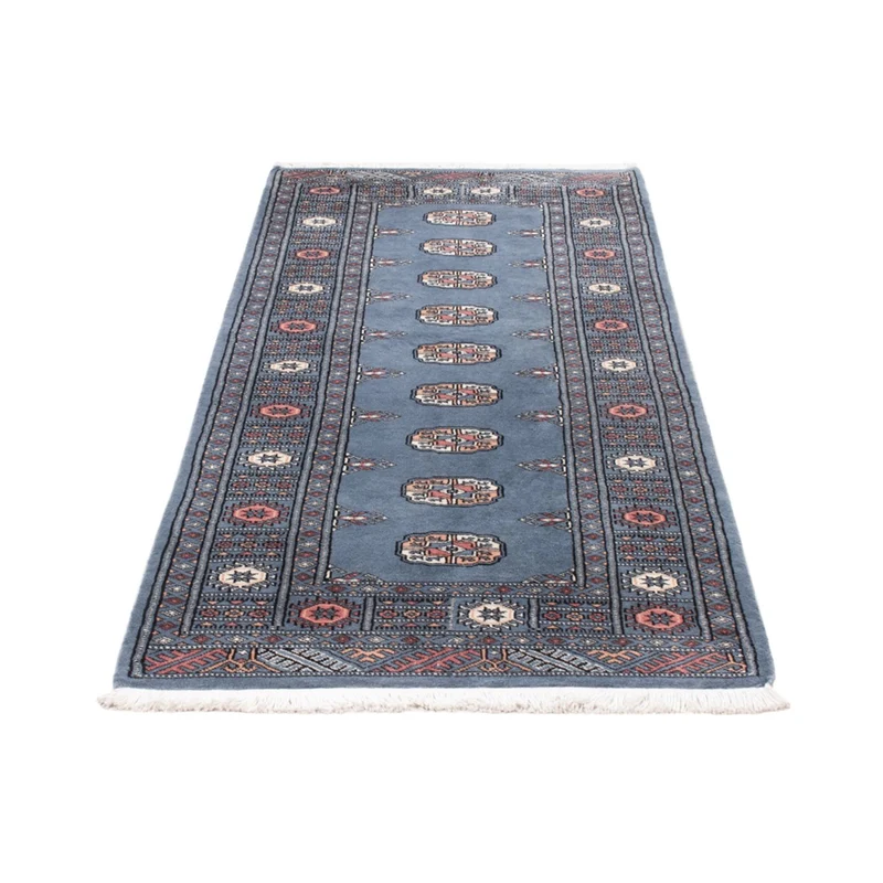 Pakistan Teppich 80x199cm - Orientteppich - blau