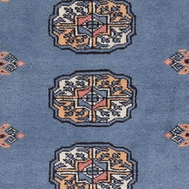 Pakistan Teppich 76x209cm - Orientteppich - blau