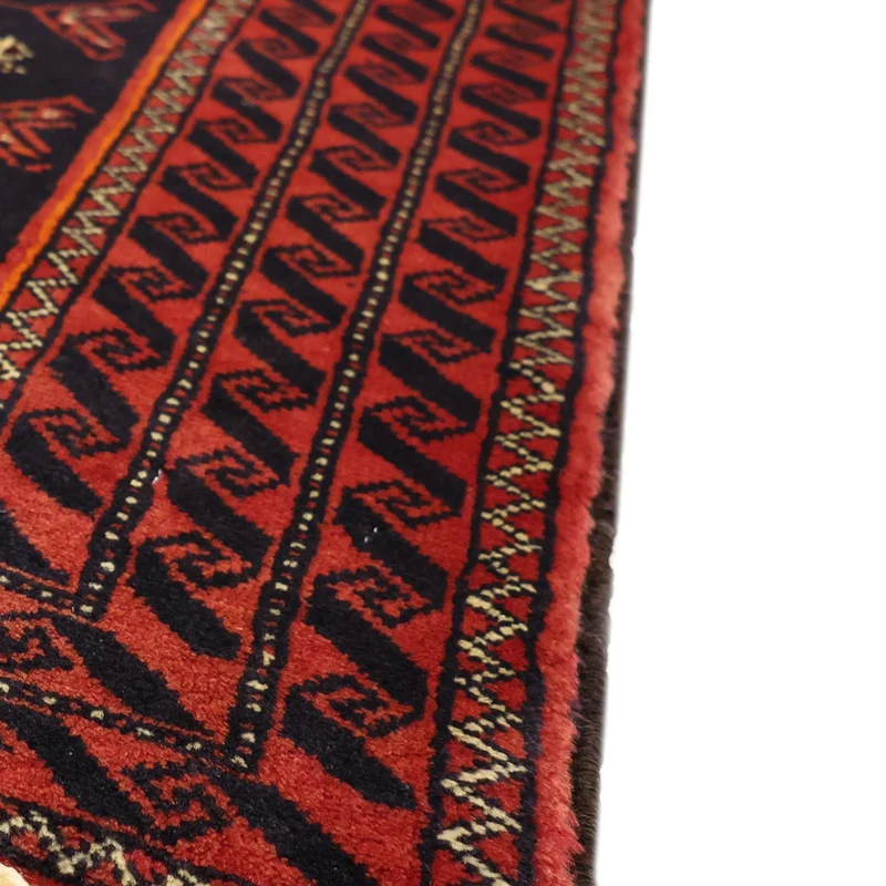 Belutsch Teppich 106x197cm - Orientteppich - dunkelrot