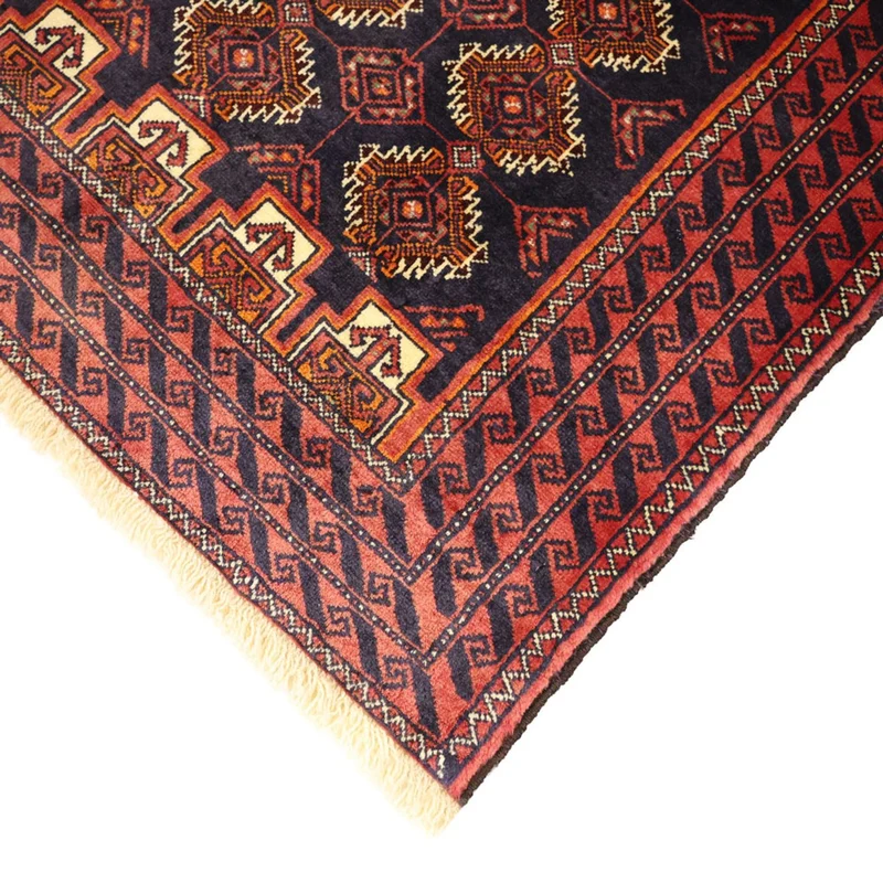 Belutsch Teppich 106x197cm - Orientteppich - dunkelrot