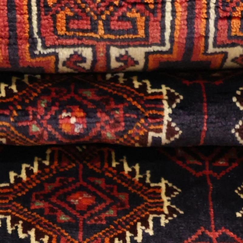 Belutsch Teppich 106x197cm - Orientteppich - dunkelrot