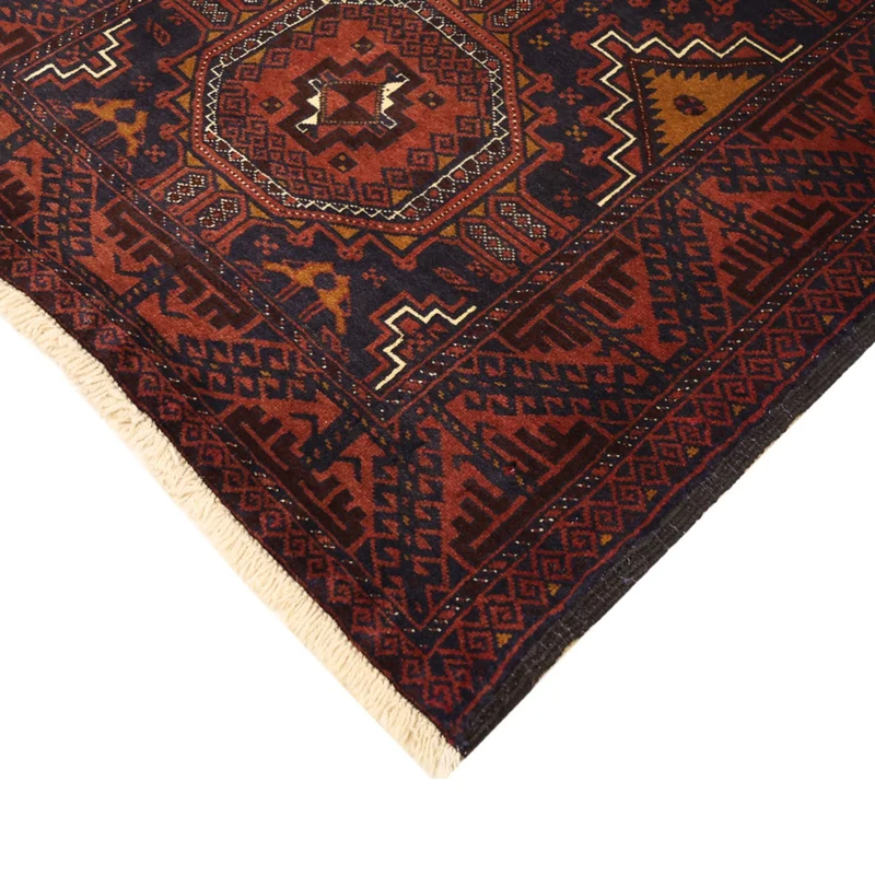 Belutsch Teppich 98x198cm - Orientteppich - dunkelrot