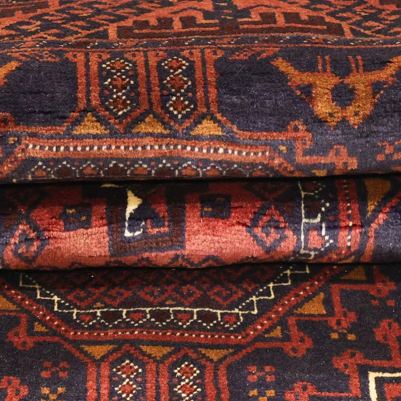 Belutsch Teppich 98x198cm - Orientteppich - dunkelrot