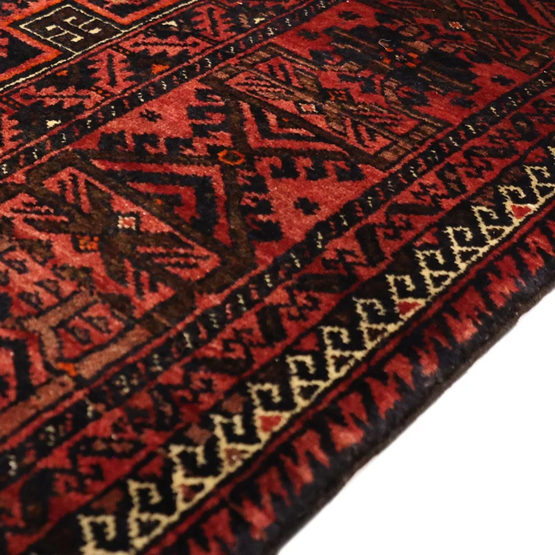 Belutsch Teppich 99x190cm - Orientteppich - dunkelrot