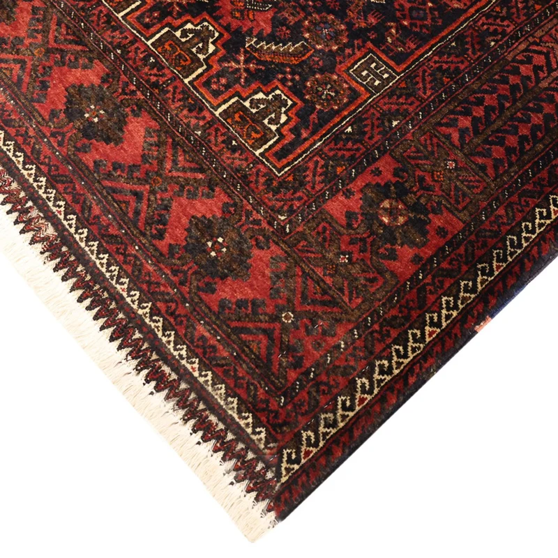 Belutsch Teppich 99x190cm - Orientteppich - dunkelrot