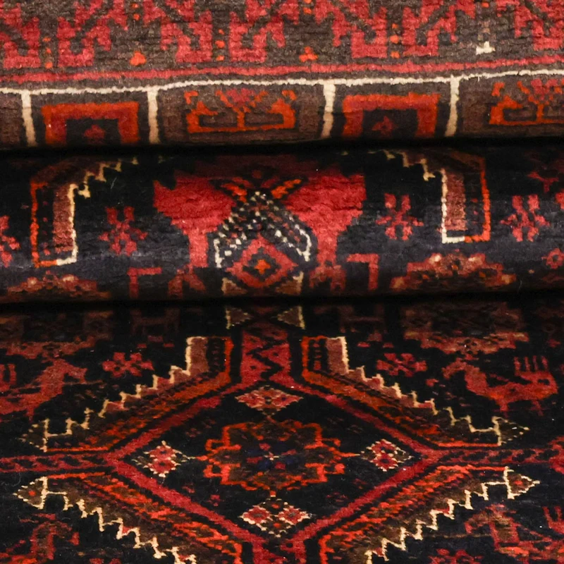 Belutsch Teppich 99x190cm - Orientteppich - dunkelrot