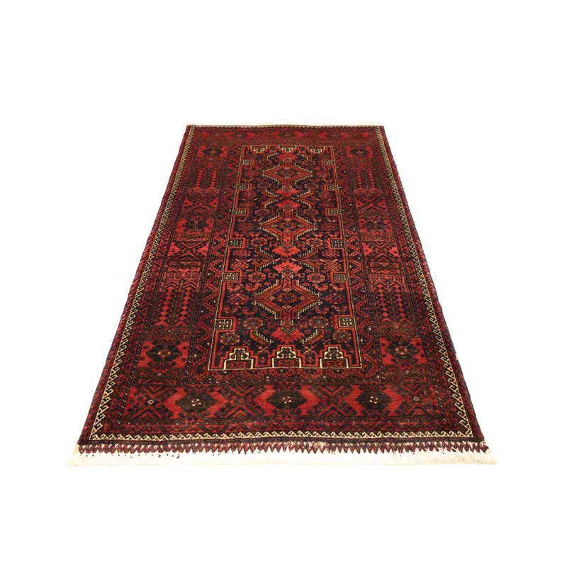 Belutsch Teppich 99x190cm - Orientteppich - dunkelrot