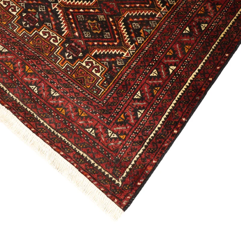 Belutsch Teppich 98x195cm - Orientteppich - dunkelrot