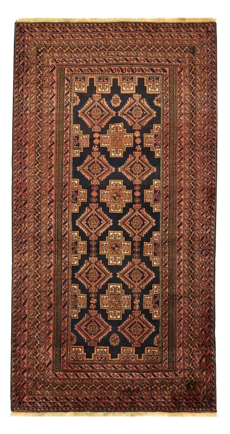 Belutsch Teppich 101x186cm - Orientteppich - dunkelbraun
