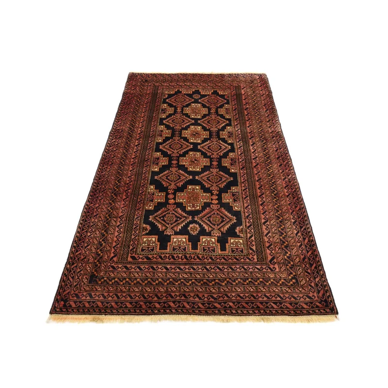 Belutsch Teppich 101x186cm - Orientteppich - dunkelbraun