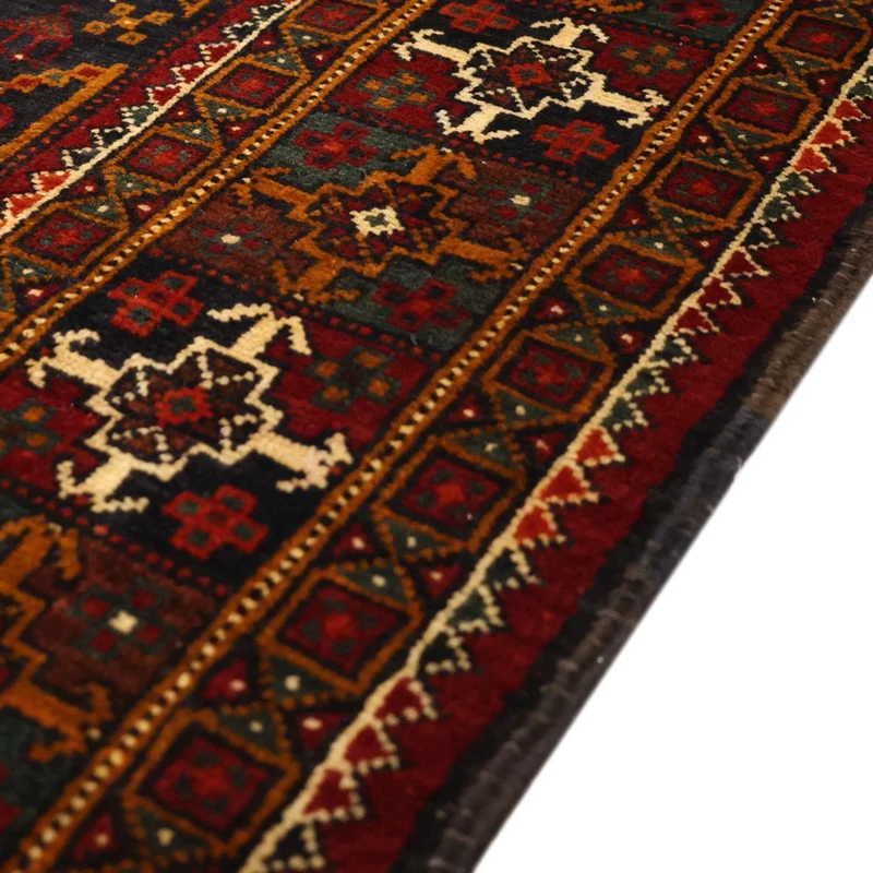 Belutsch Teppich 108x293cm - Orientteppich - dunkelrot