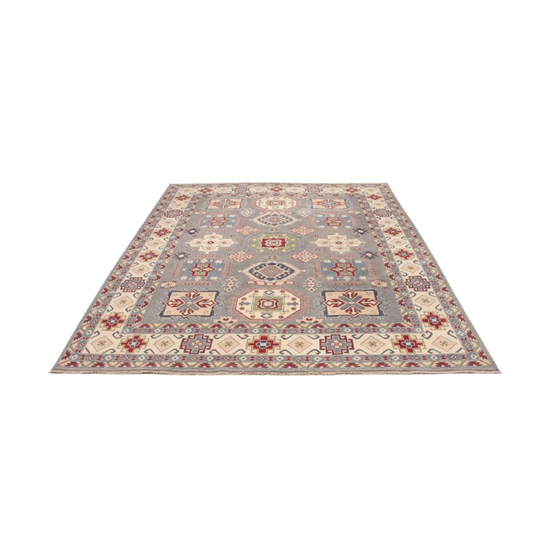 Kazak Teppich 246x302cm - Orientteppich - seeblau