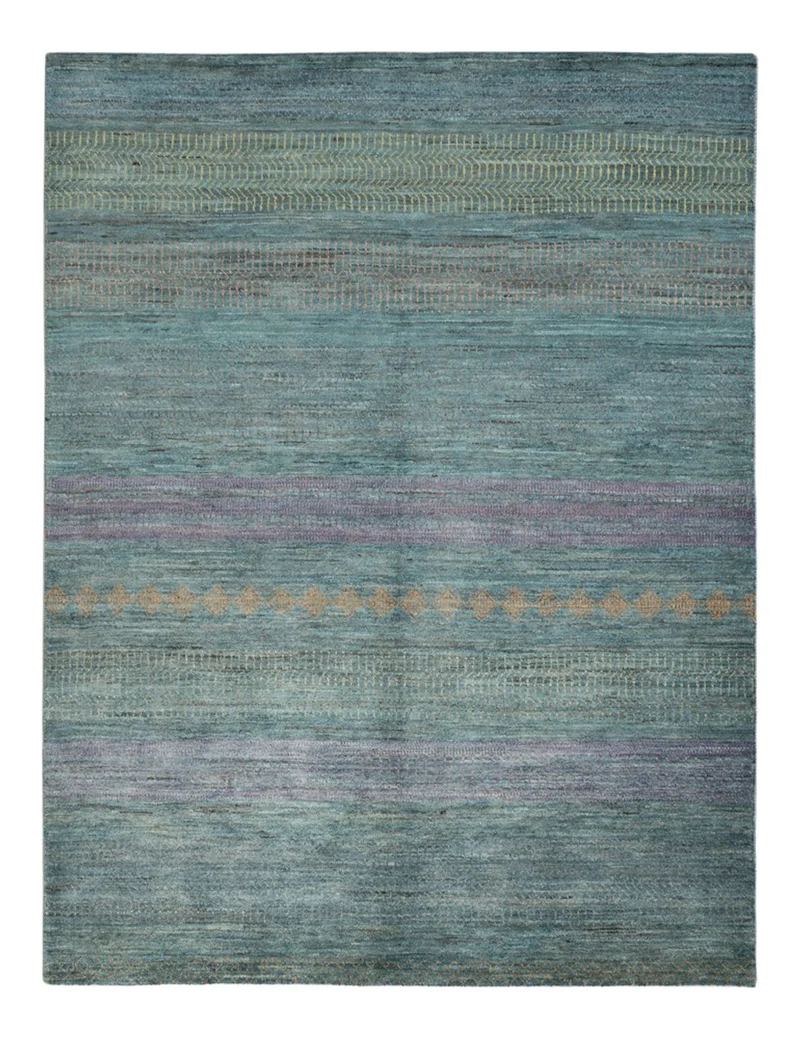 Designer Teppich 152x196cm - dunkelgrün