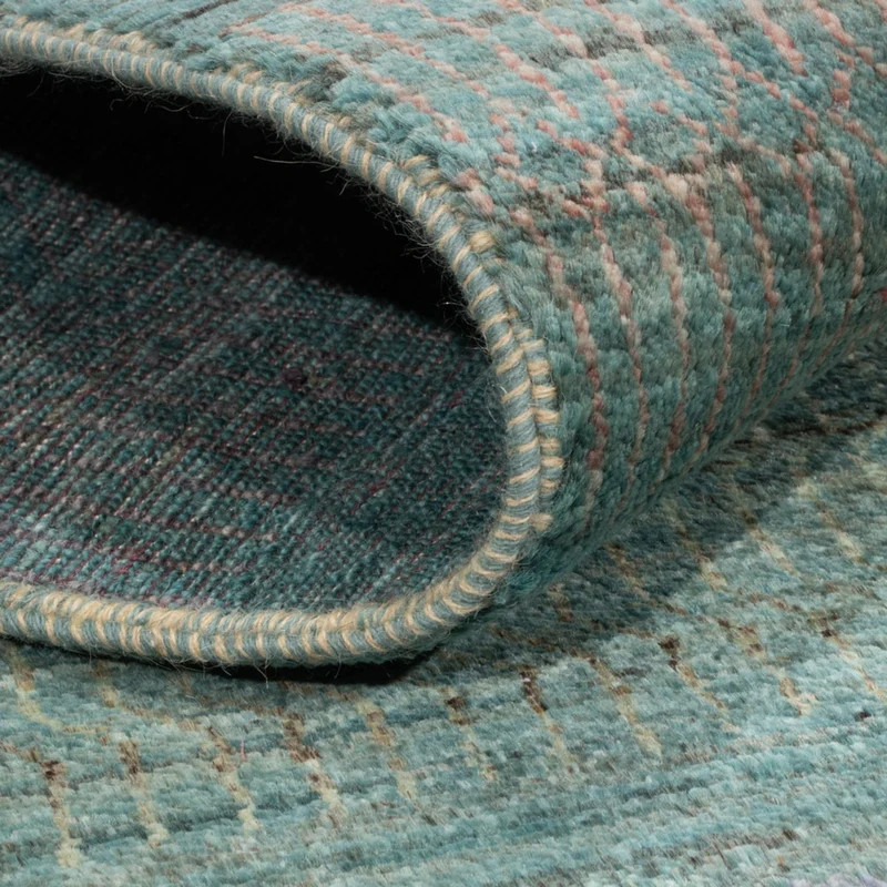 Designer Teppich 152x196cm - dunkelgrün