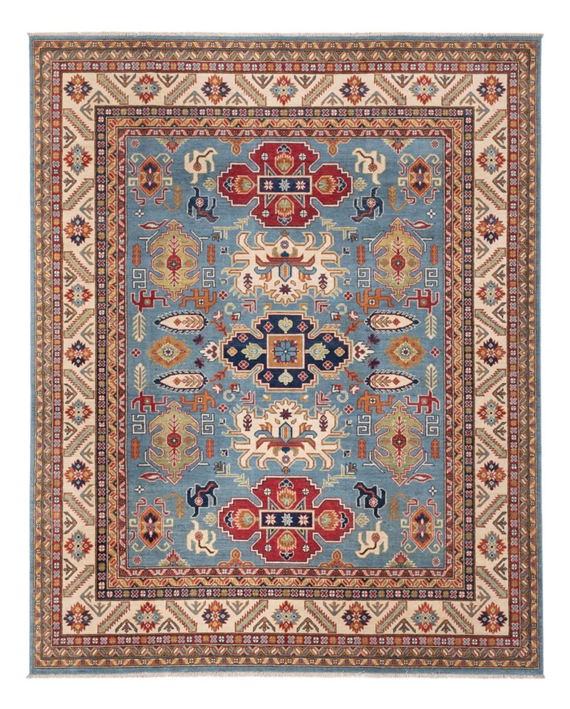Kazak Teppich 243x301cm - Orientteppich - blau