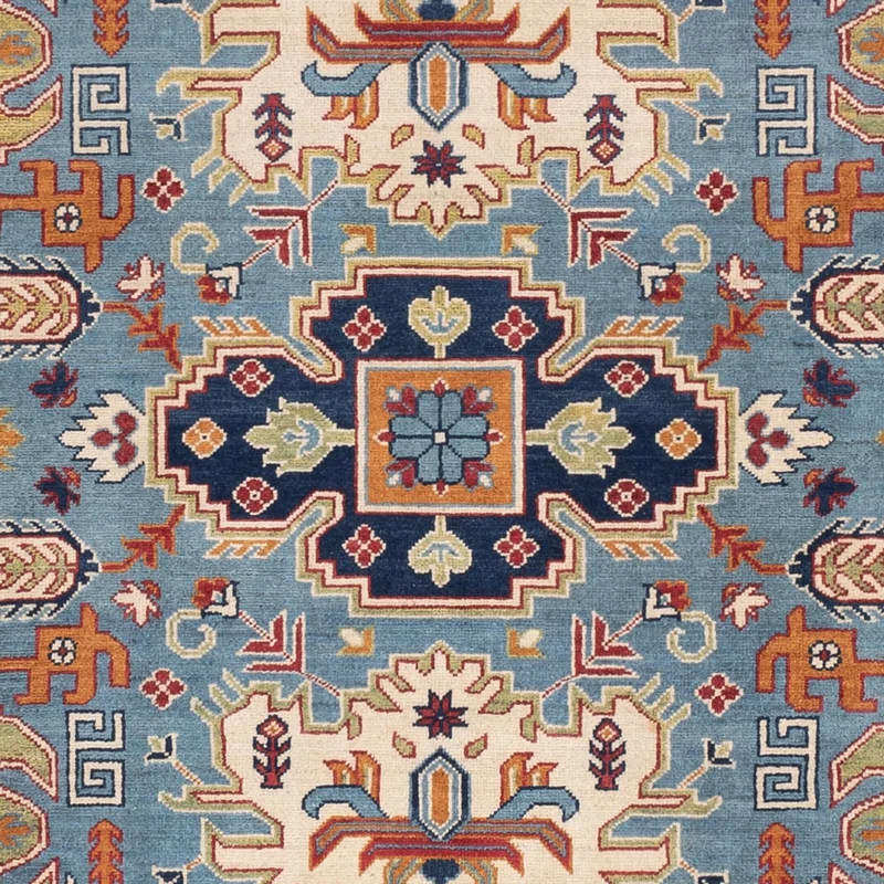 Kazak Teppich 243x301cm - Orientteppich - blau