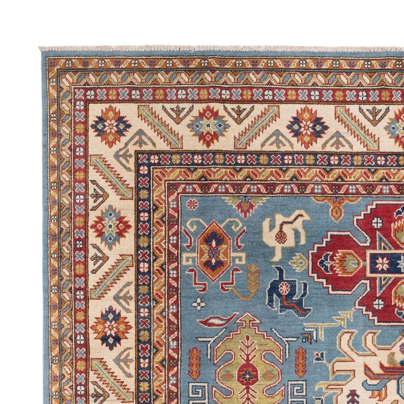Kazak Teppich 243x301cm - Orientteppich - blau