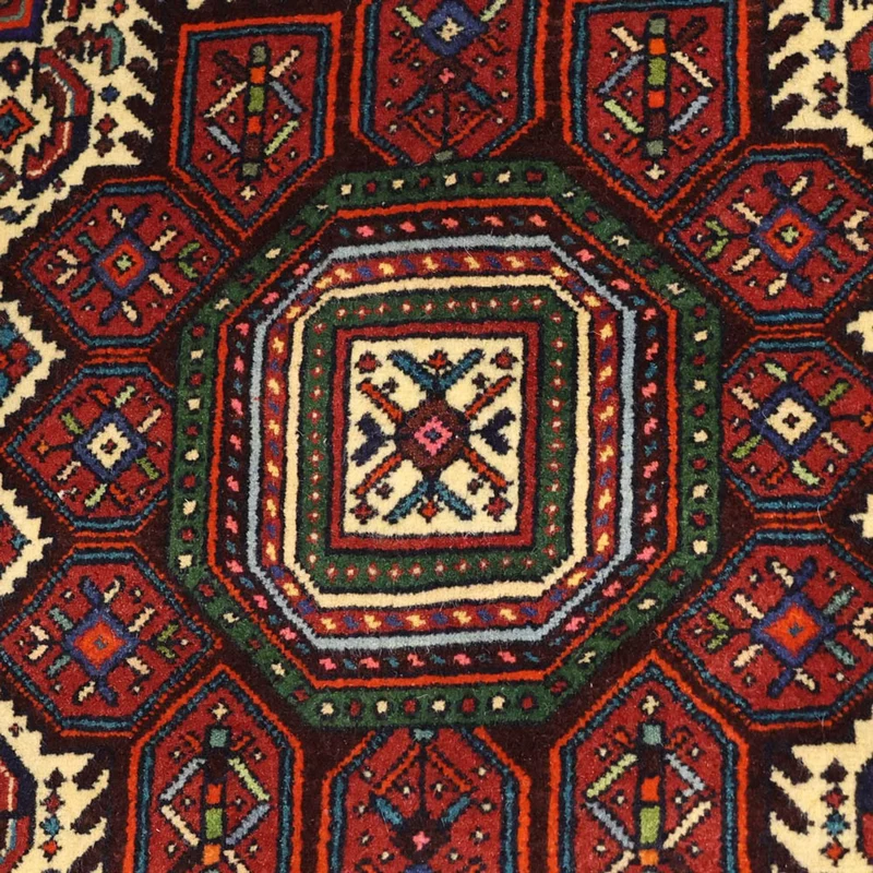 Gholtogh Teppich 102x152cm - Perserteppich - dunkelrot