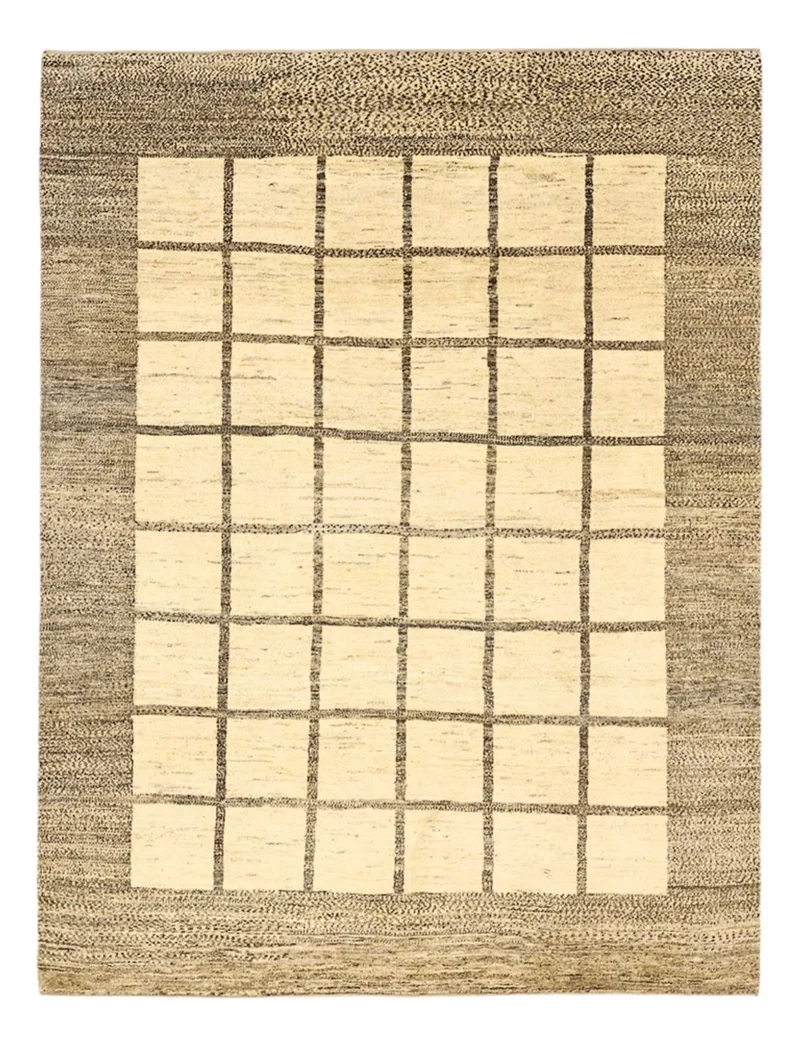 Gabbeh Persisch Teppich 238x307cm - Perserteppich Wollteppich - beige