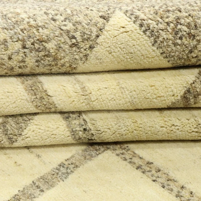 Gabbeh Persisch Teppich 238x307cm - Perserteppich Wollteppich - beige