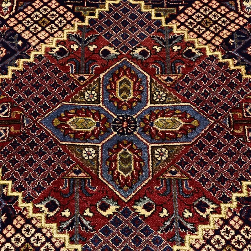 Keshan Teppich 143x211cm - Perserteppich - dunkelblau