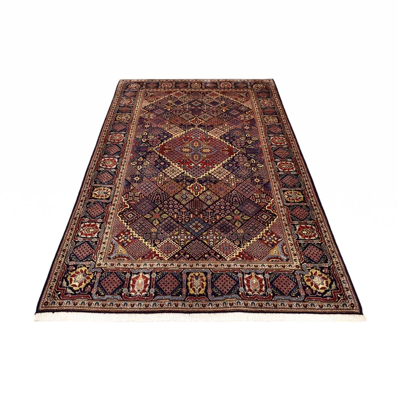 Keshan Teppich 143x211cm - Perserteppich - dunkelblau