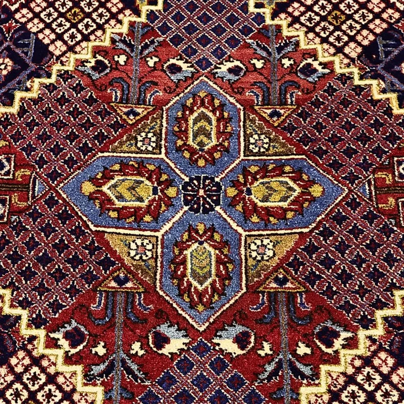 Keshan Teppich 140x215cm - Perserteppich - dunkelblau