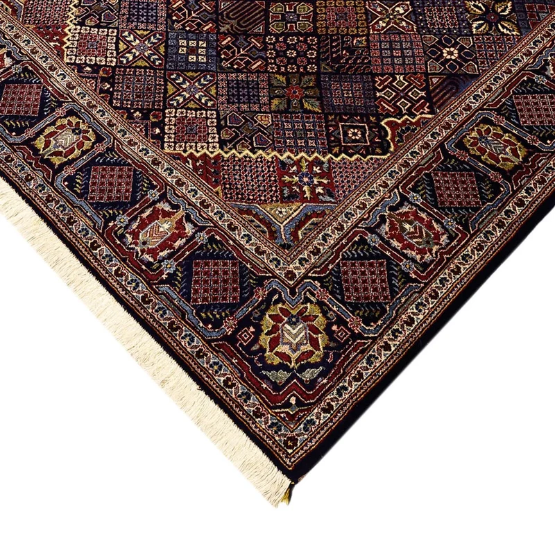 Keshan Teppich 140x215cm - Perserteppich - dunkelblau