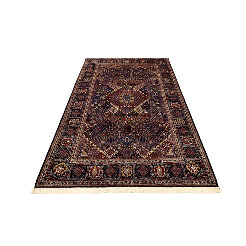Keshan Teppich 140x215cm - Perserteppich - dunkelblau