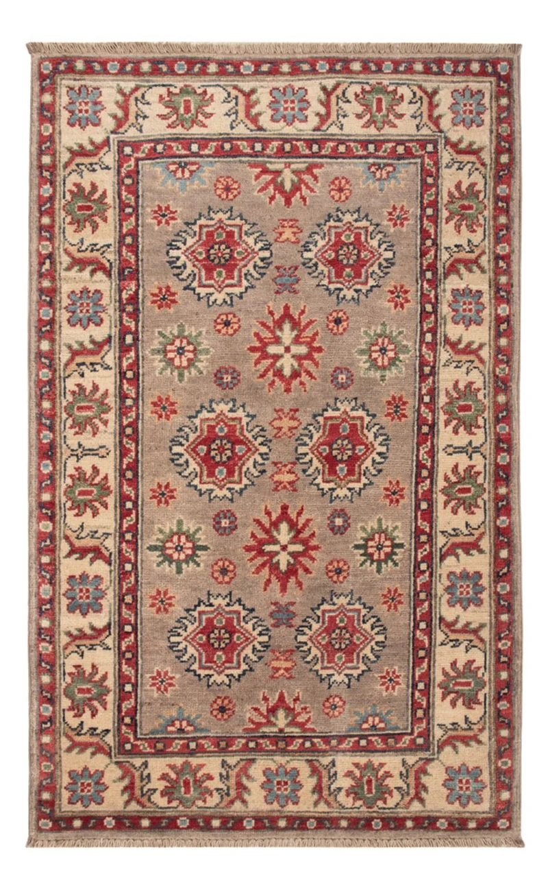 Kazak Teppich 80x127cm - Orientteppich - dunkelbeige