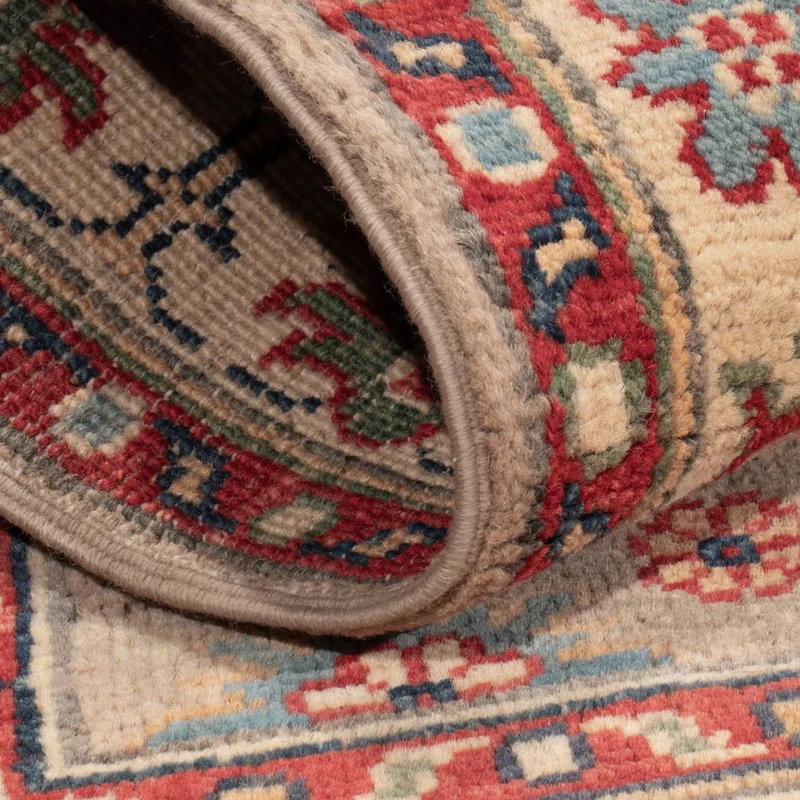 Kazak Teppich 80x127cm - Orientteppich - dunkelbeige
