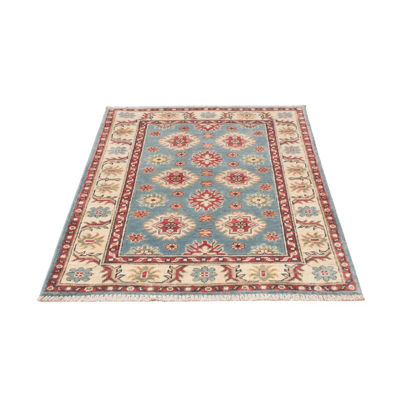 Kazak Teppich 81x124cm - Orientteppich - hellblau