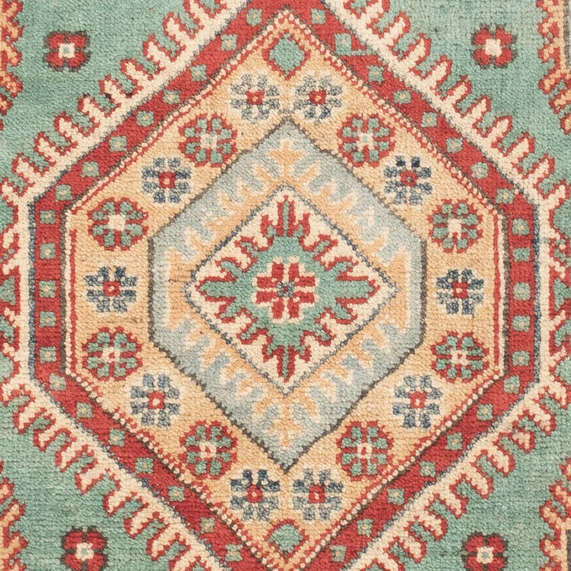 Kazak Teppich 77x127cm - Orientteppich - türkis