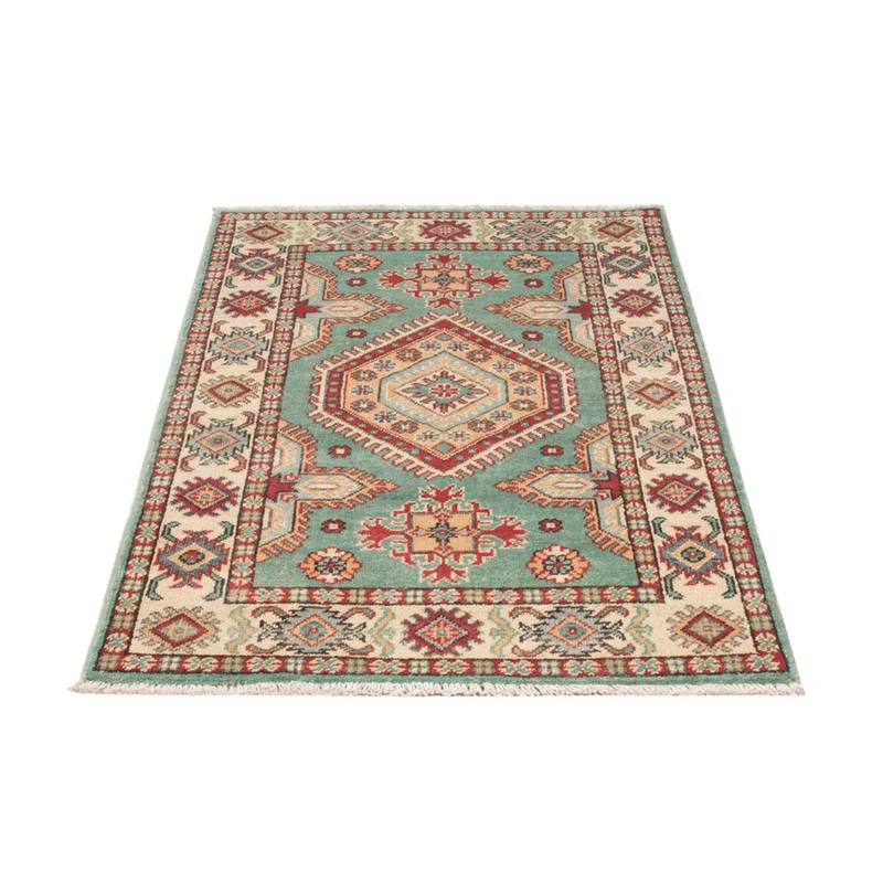 Kazak Teppich 77x127cm - Orientteppich - türkis