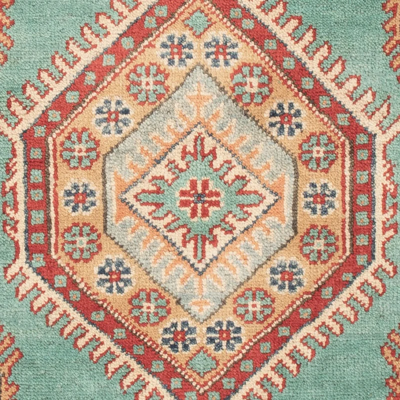 Kazak Teppich 76x120cm - Orientteppich - türkis