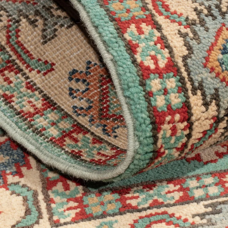 Kazak Teppich 76x120cm - Orientteppich - türkis