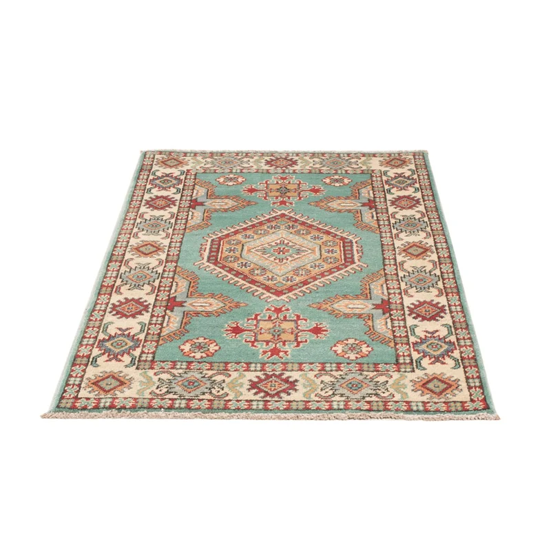 Kazak Teppich 76x120cm - Orientteppich - türkis