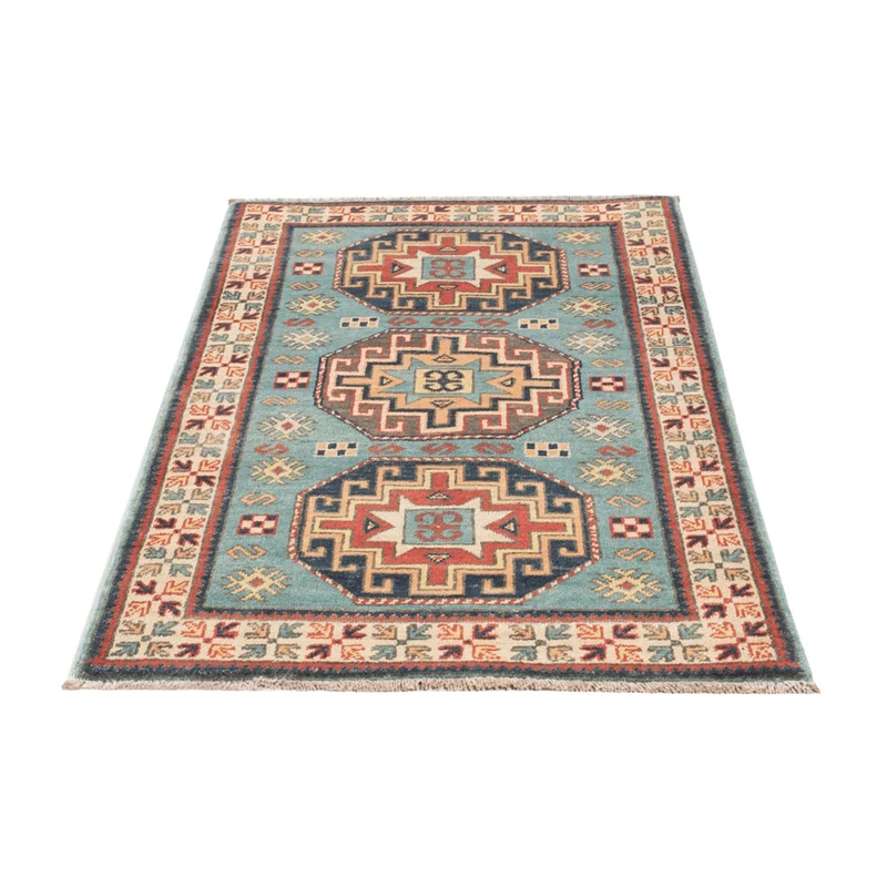 Kazak Teppich 78x124cm - Orientteppich - hellblau