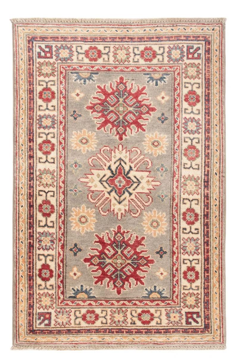 Kazak Teppich 77x120cm - Orientteppich - hellblau