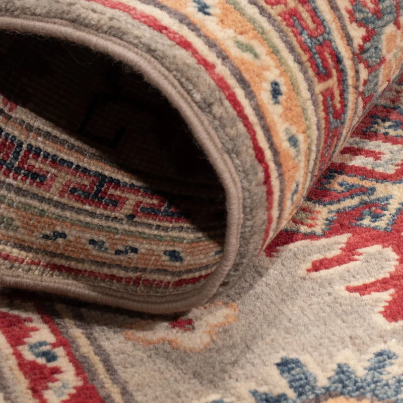 Kazak Teppich 77x120cm - Orientteppich - hellblau