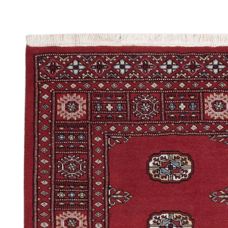 Pakistan Teppich 126x184cm - Orientteppich - rot
