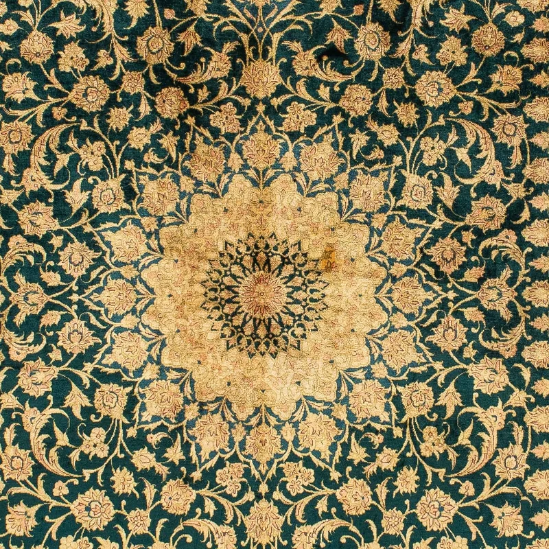 Seidenteppich - Ghom Seide - Premium 132 x 216 cm Teppichbrücke